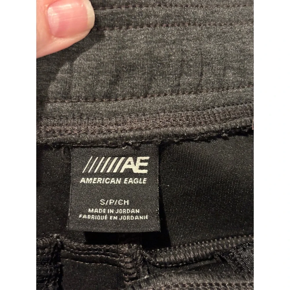 American Eagle Mens Active Joggers Charcoal Gray Tapered Sweatpants Small